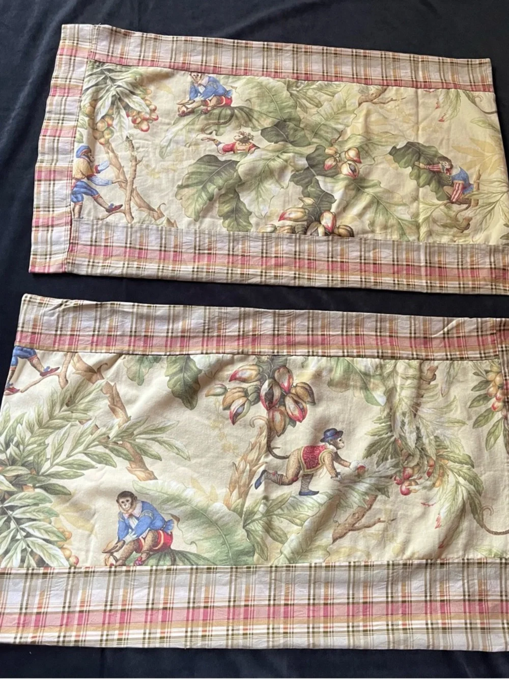 P. Kaufman Jungle Boogie/Cheeky Monkey Pillow Cover - Set of Two